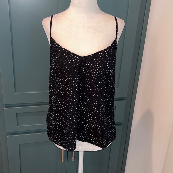 NWT BCBGeneration Women's Dot-Print Camisole Top in Black - Picture 2 of 7